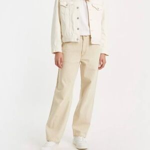 Levi’s Premium Dad Utility Pants Lines in the Sand Tan Size 28